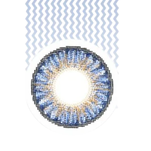 3 tone blue contact lens